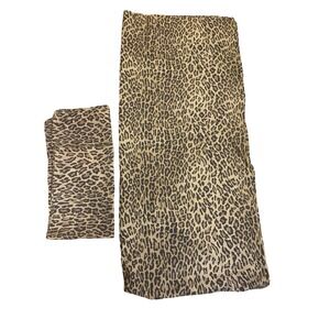 Ralph Lauren Guinevere Aragon Leopard Queen Flat Sheet & 2 Standard Pillow Cases